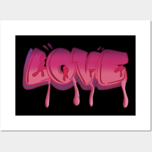 Melting love design Posters and Art